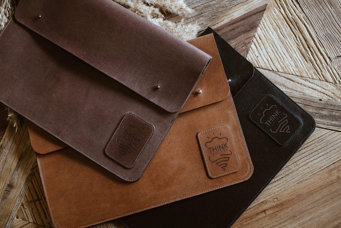 MACBOOK COVER 13" with flap Light brown-3